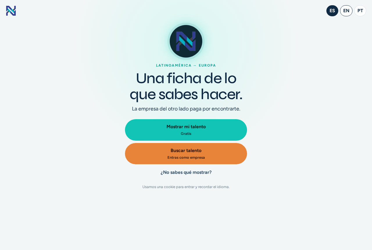 Elige idioma y puerta